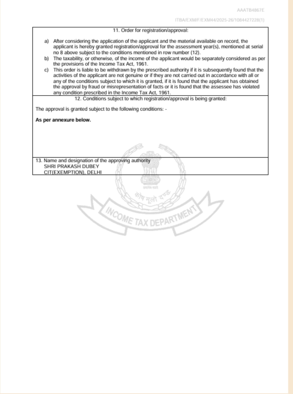 12AB Registration Certificate — Page 2